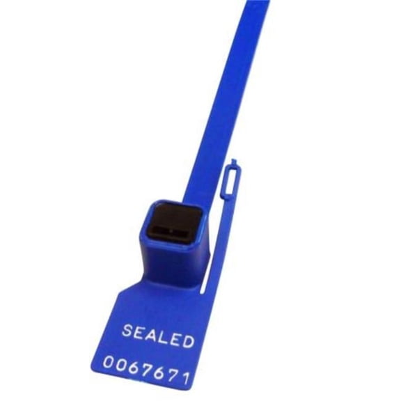Controltek 590031 10 in. Heavy Duty Bag & Cart Seal, Blue - 1000 per Box