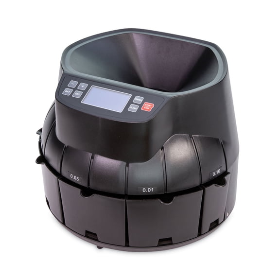 CONTROLTEK Digital Coin Counter/Sorter/Wrapper, Black, CNK525521