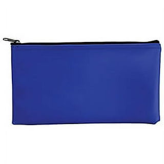 Fabric Deposit Bag, Vinyl, 5.5 x 11, Blue, 3/Pack Fabric Deposit Bag, Vinyl, 5.5 x 11, Blue, 3/Pack