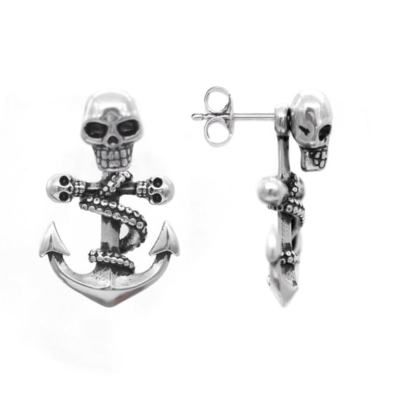 Controse Octo-Skull Anchor Earrings