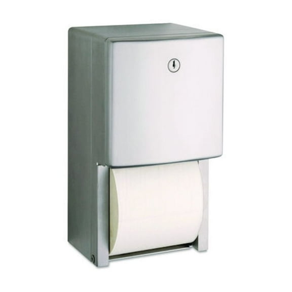 Bobrick ConturaSeries Two-Roll Tissue Dispenser, 6.08 x 5.94 x 11, Stainless Steel