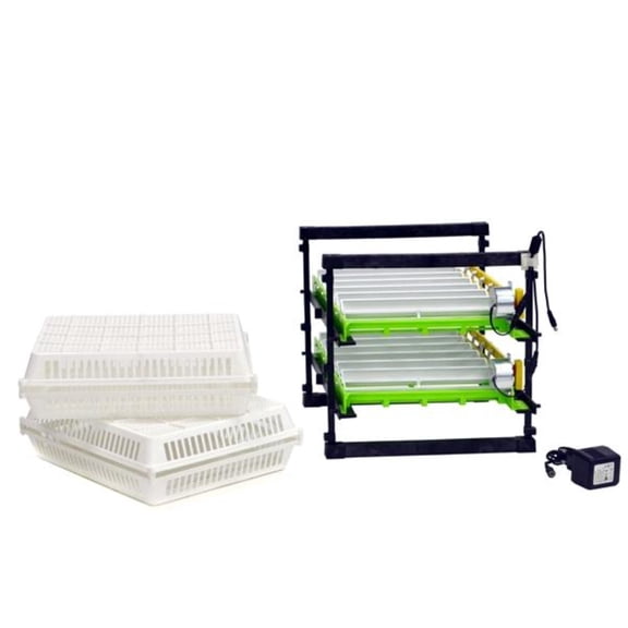 Hatching Time Conturn 60 Egg Turner & Hatch Basket Set, Abs Plastic Automatic Poultry Incubator System for Chicken, Quail & Duck Eggs