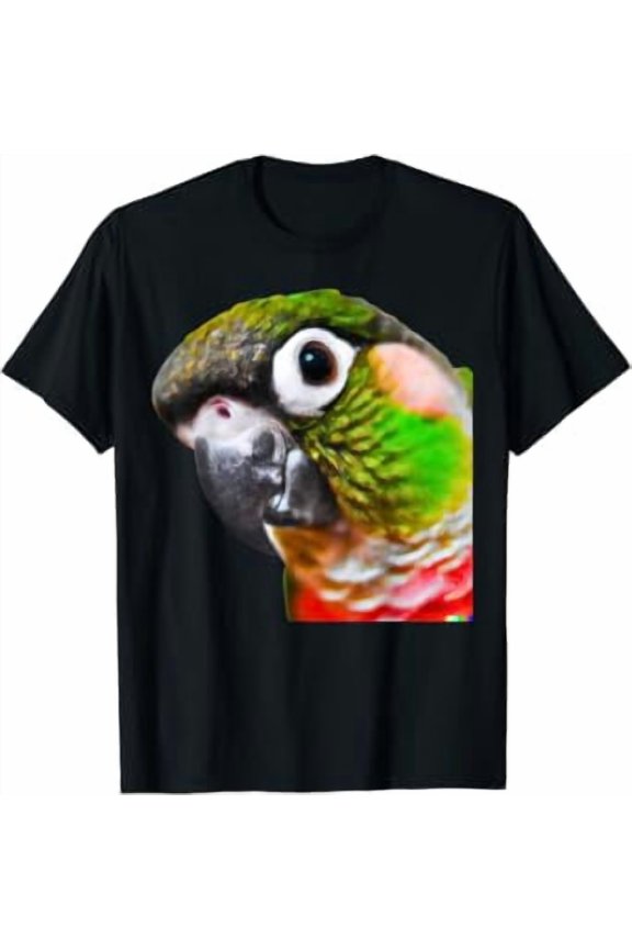 Conure Parrot Bird Design | Green Cheek | Love For Birds T-Shirt