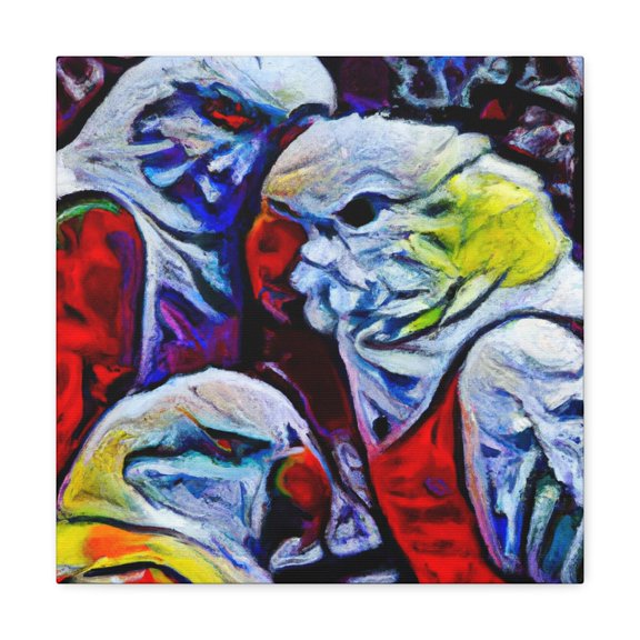 "Conures At Twilight" - Canvas
