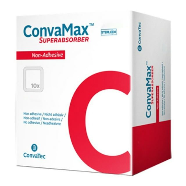 ConvaMax Superabsorber Sterile Super Absorbent Dressing Rectangle 8 x 12" 422573 10 per Box