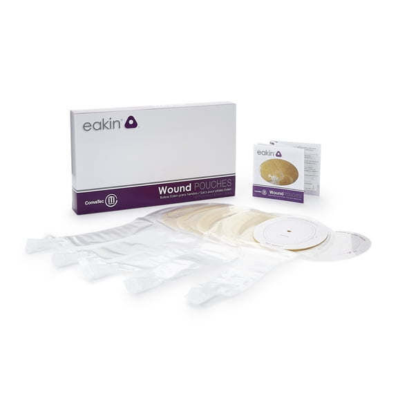 Convatec 839261 Eakin Wound Pouch w/ Remote Drainage Attachment-10/Box