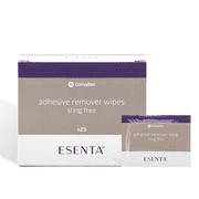 Convatec ESENTA Adhesive Remover Wipes, Alcohol-Free, 25ct Box for Stomas & Wounds