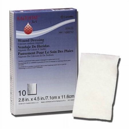 Convatec Kaltostat Dressing 2" X 2" Calcium Alginate - Box of 10 - Model 168210