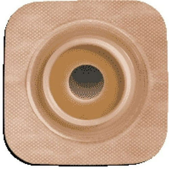 Convatec SUR-FIT Natura Two-Piece Stomahesive Pre-cut Skin Barrier with Flexible Tape Collar 5" x 5" Size Square Shape (Box of) 10 Each