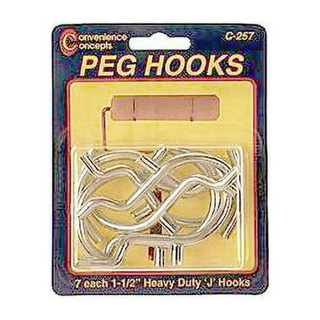 Convenience Concepts 5/8''J Pegboard Hooks