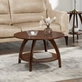 thumbnail image 1 of Convenience Concepts Aldrin Coffee Table with Shelf in Espresso Wood Finish, 1 of 6