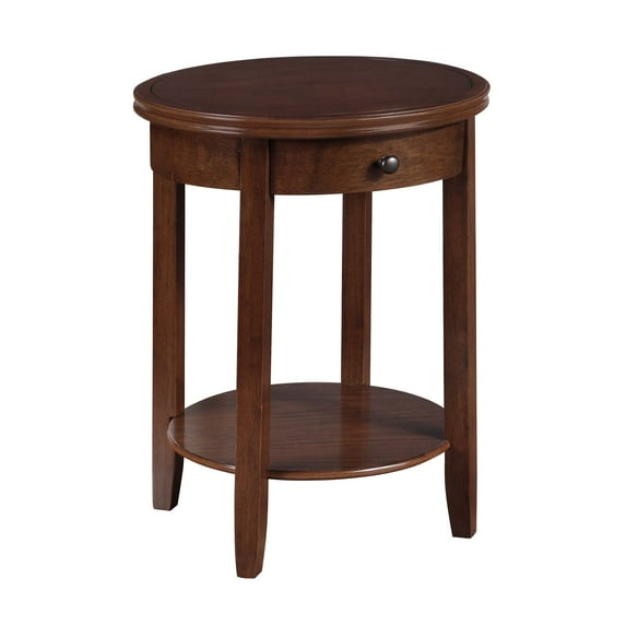 Convenience Concepts American Heritage Baldwin 1 Drawer End Table with Shelf, Espresso