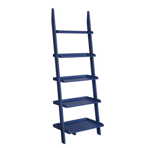 Convenience Concepts American Heritage Ladder Bookcase, Cobalt Blue