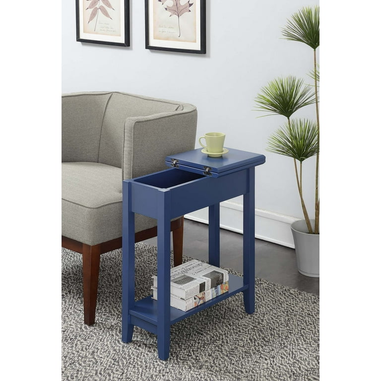 Cobalt blue end table discount