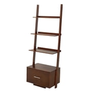 Convenience Concepts American Heritage Bookshelf Ladder with File Drawer, Espresso
