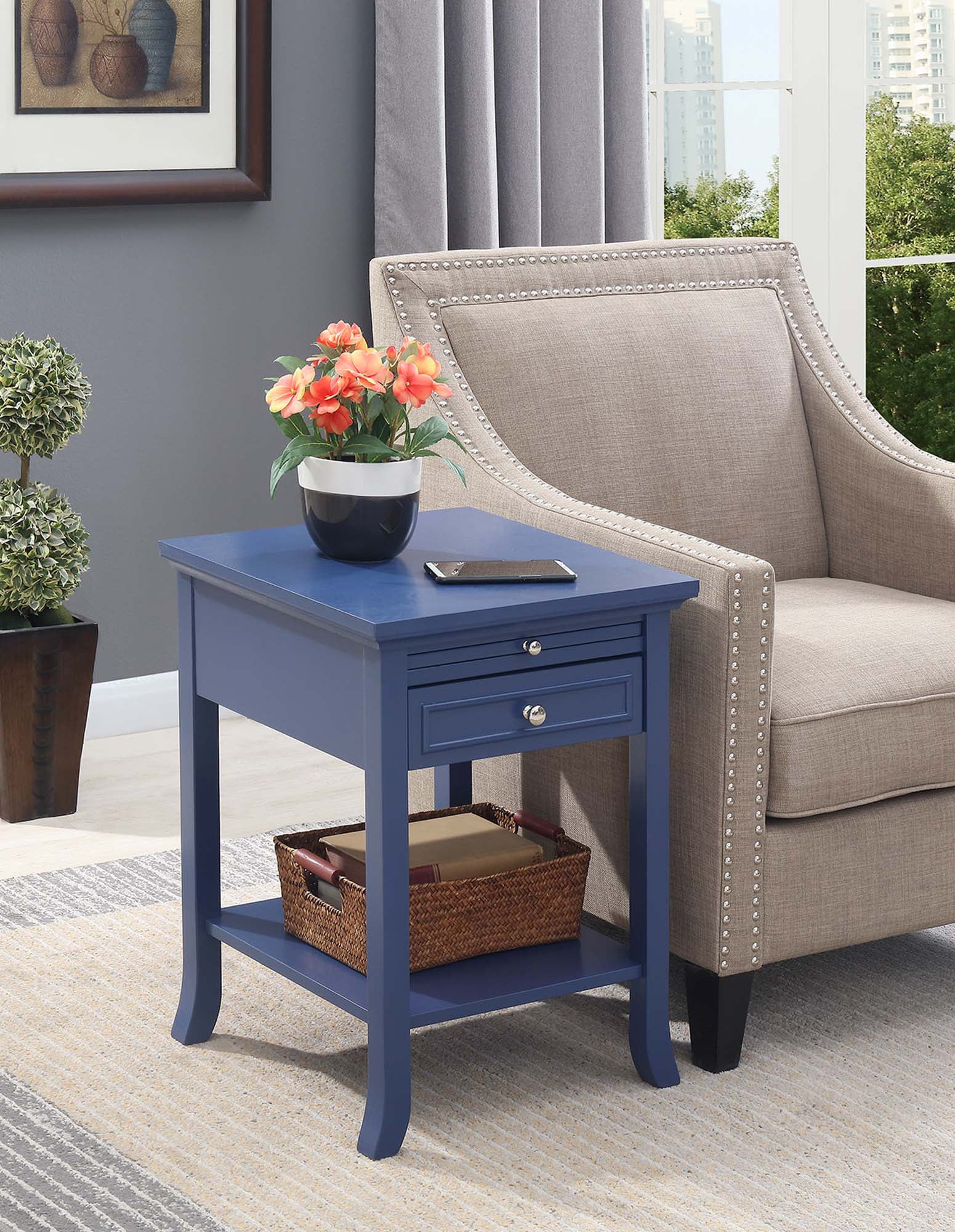 Convenience Concepts American Heritage Logan End Table with Drawer