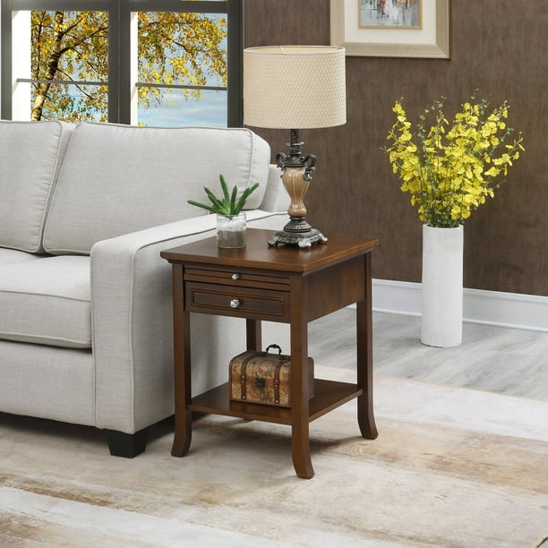 Convenience Concepts American Heritage Logan 1 Drawer End Table with