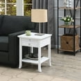 thumbnail image 1 of Convenience Concepts American Heritage Logan End Table in White Wood Finish, 1 of 7