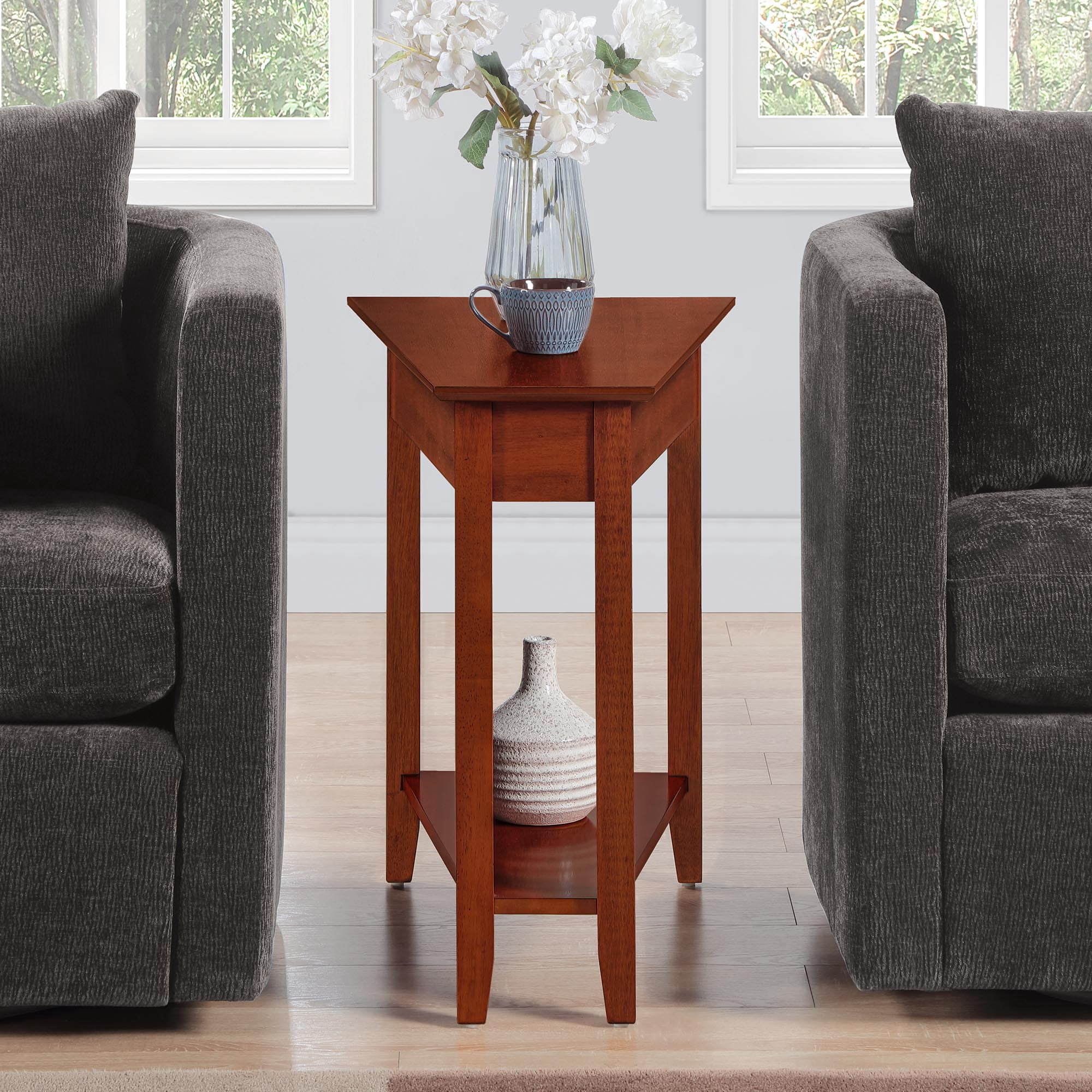 Convenience Concepts American Heritage Wedge End Table with  display picture 1