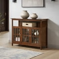 thumbnail image 1 of Convenience Concepts Big Sur Deluxe 55 inch TV Stand with Storage Cabinets and Shelf, Dark Walnut, 1 of 10
