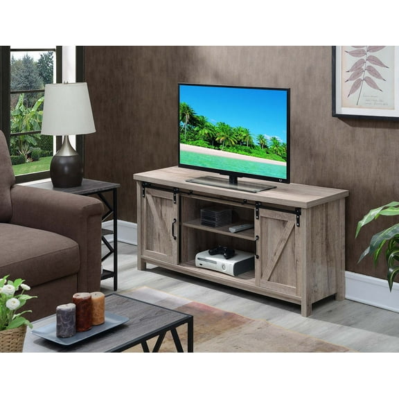 Convenience Concepts Blake Barn Door TV Stand