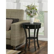 Convenience Concepts Classic Accents Schaffer 1 Drawer End Table with Shelf, Black