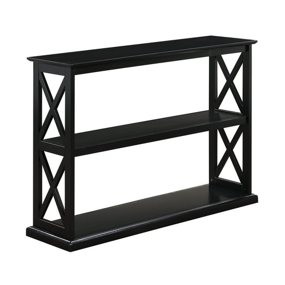 Convenience Concepts Coventry Console Table with Shelves, Black