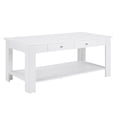 thumbnail image 1 of Convenience Concepts Designs2Go 2 Drawer Baja Coffee Table with Shelf, White, 1 of 7