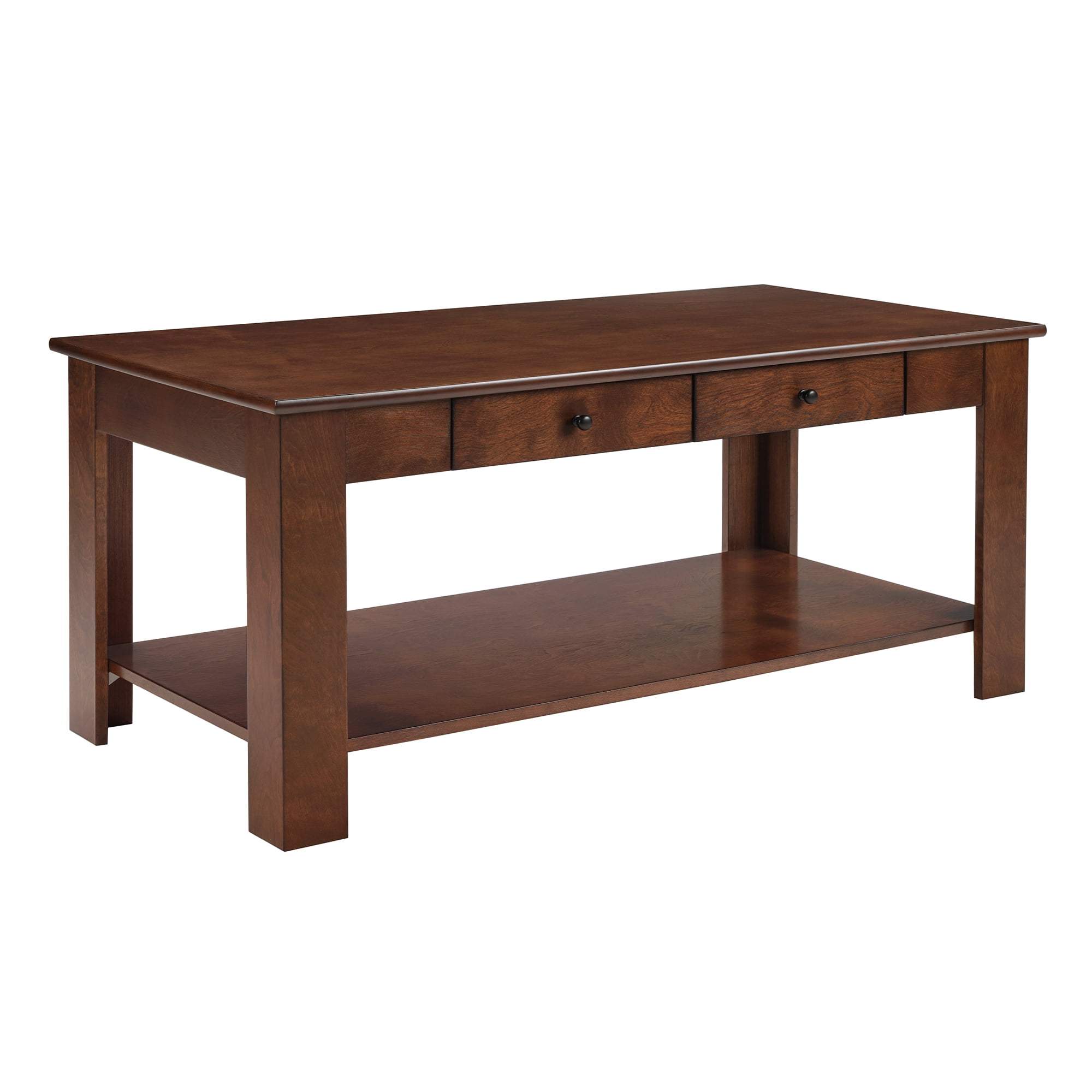 Convenience Concepts Designs2Go 2 Drawer Baja Coffee Table with Shelf, Espresso
