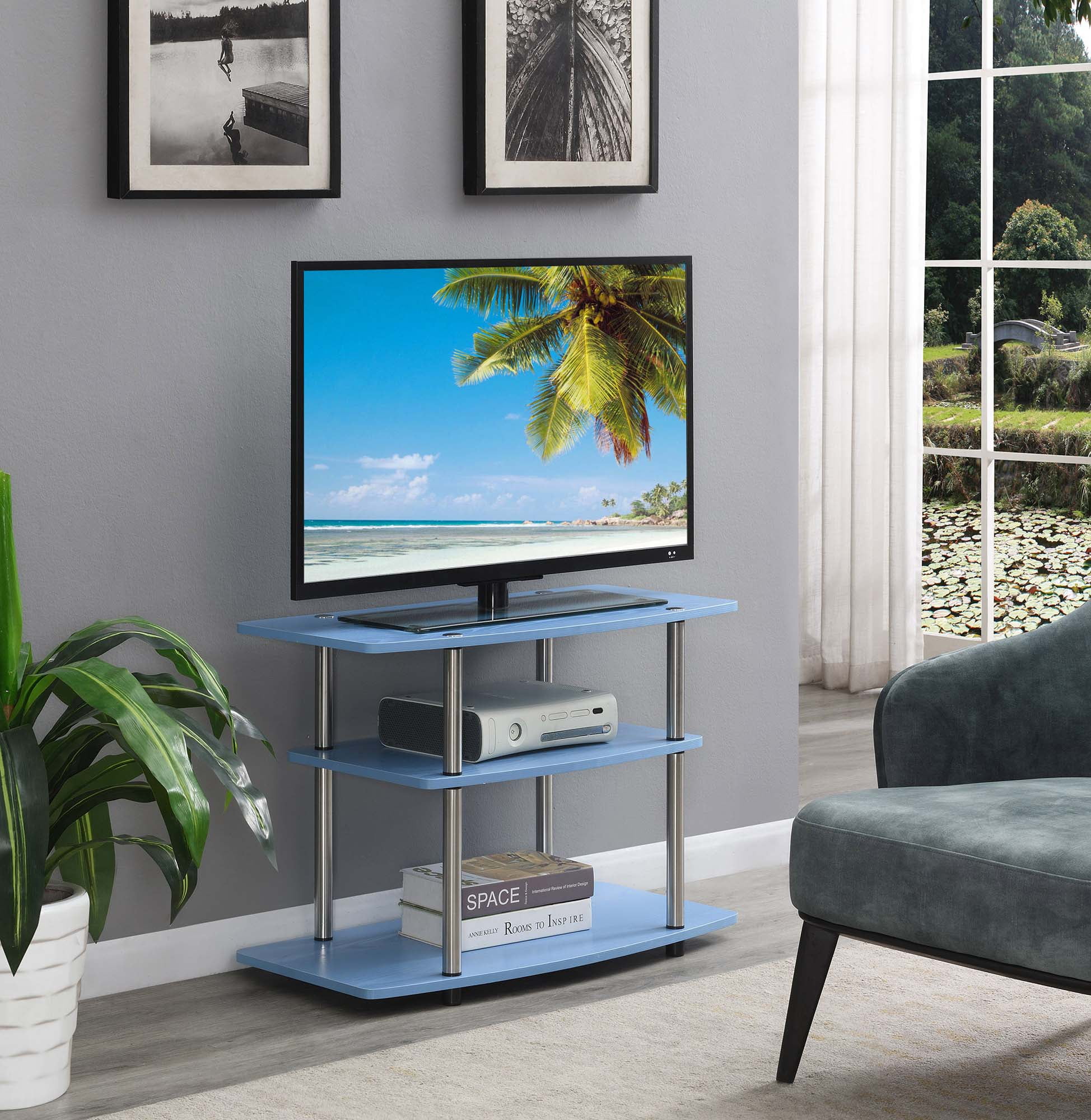 Convenience Concepts Designs2Go 3 Tier TV Stand Multiple Finishes