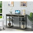 thumbnail image 1 of Convenience Concepts Designs2Go 30" Tall No Tools Student Desk with Shelves, Faux Birch/Black, 1 of 7