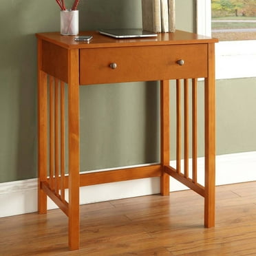 Convenience Concepts Designs2Go 30 inches Tall Mission Desk with Keyboard Drawer, Oak, All Ages