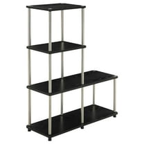 Convenience Concepts Designs2Go 4 Tier L Bookshelf, Black