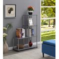 thumbnail image 1 of Convenience Concepts Designs2Go 4 Tier L Bookshelf, Gray, 1 of 5