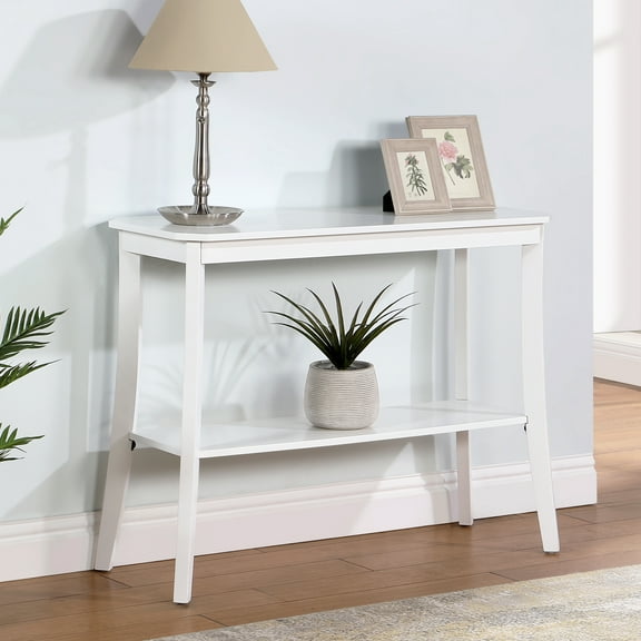 Convenience Concepts Designs2Go Baja Console Table with Shelf, White