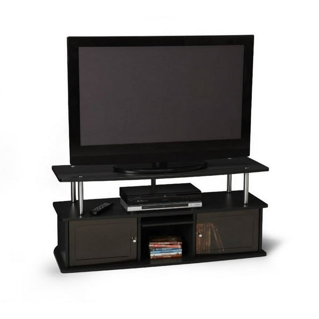 Convenience Concepts Designs2Go Cherry TV Stand with 3 Cabinets for TVs up to 50", Black
