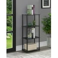 thumbnail image 1 of Convenience Concepts Designs2Go Classic Glass 4 Tier Tower, Black Glass, 1 of 3