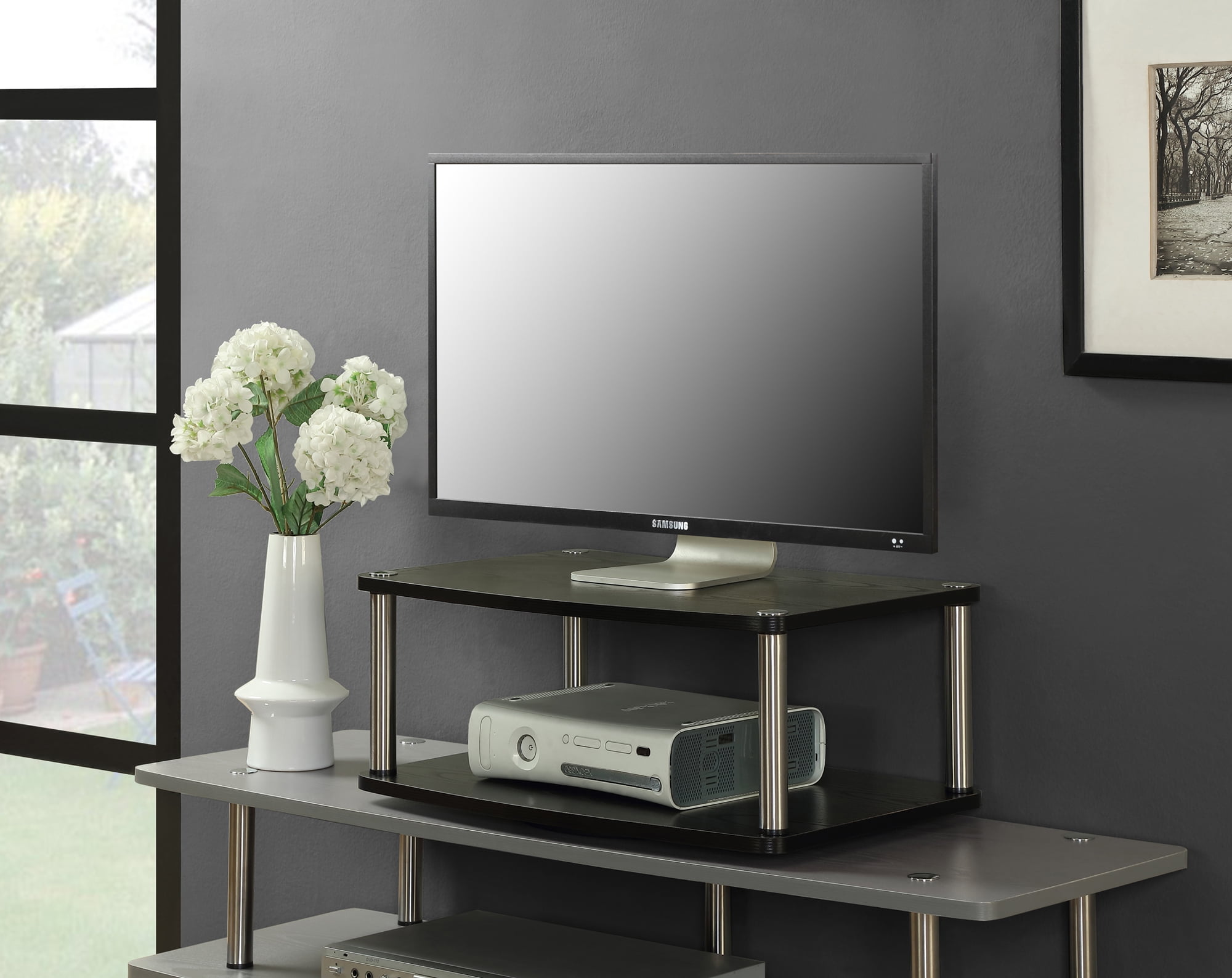 Convenience Concepts Designs2Go Double Tier Swivel Riser for TVs up to ...