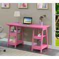 thumbnail image 1 of Designs2Go Double Trestle Desk, Pink, 1 of 6