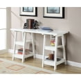thumbnail image 1 of Convenience Concepts Designs2Go Double Trestle Desk in White Wood Finish, 1 of 2