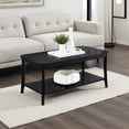 thumbnail image 1 of Convenience Concepts Designs2Go Ensenada Coffee Table with Shelf, Black, 1 of 6