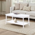 thumbnail image 1 of Convenience Concepts Designs2Go Ensenada Coffee Table with Shelf, White, 1 of 6
