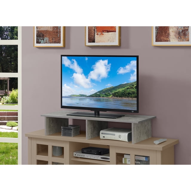 Smart Tv Riser Convenience Concepts Designs2Go Melamine Veneer Monitor Riser for TVs ...