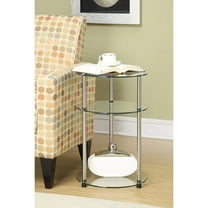 Convenience Concepts Designs2Go No Tools 3 Tier Round Table, Multiple Finishes