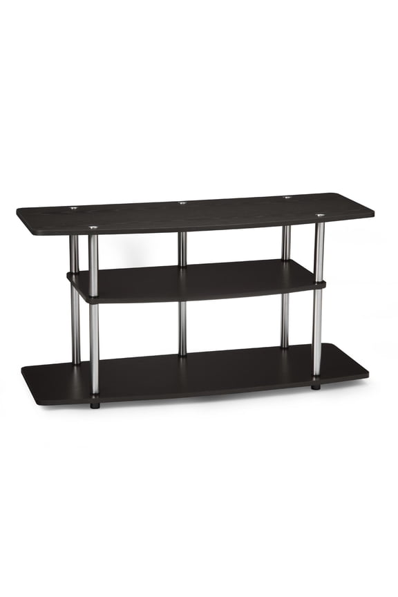 Designs2Go No Tools 3 Tier Wide TV Stand for TVs up to 46", Espresso