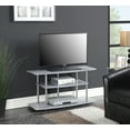 thumbnail image 1 of Convenience Concepts Designs2Go No Tools 3 Tier Wide TV Stand for TVs up to 46", Gray, 1 of 4