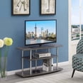 thumbnail image 1 of Convenience Concepts Designs2Go No Tools 3 Tier Wide TV Stand for TVs up to 46", Weathered Gray, 1 of 6