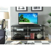 Convenience Concepts Designs2Go No Tools 3 Tier Wide TV Stand for TVs up to 65 Inches, Black