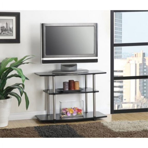 Convenience Concepts Designs2Go 3-Tier TV Stand, Black