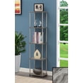 thumbnail image 1 of Convenience Concepts Designs2Go No Tools 5 Tier Tower, Gray Faux Marble/Chrome, 1 of 6